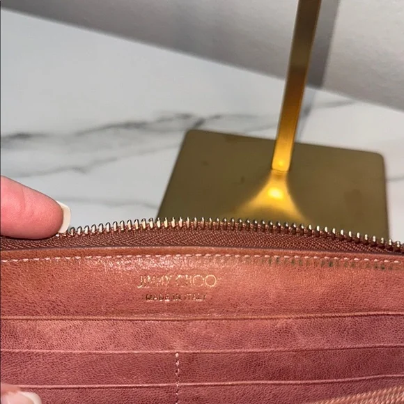 Jimmy Choo Brown Star-Studded Women's Clutch / Wallet - Picture 9 of 13